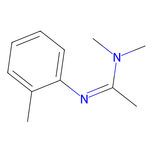 N,N-Dimethyl-N'-(2-methylphenyl)acetamidine structure