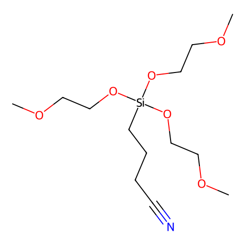 4-(Tris(2-methoxyethoxy)silyl)butyronitrile structure
