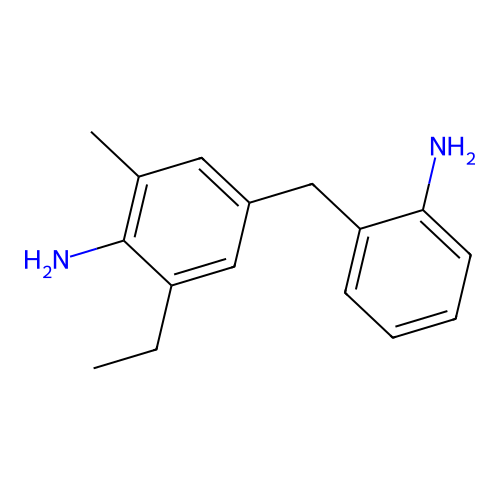 4-((2-Aminophenyl)methyl)-2-ethyl-6-methylaniline structure