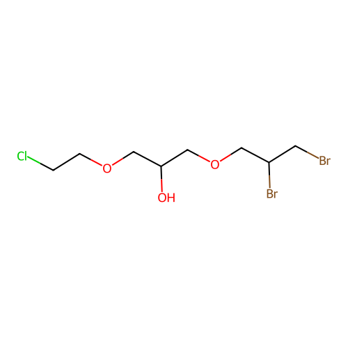 1-(2-Chloroethoxy)-3-(2,3-dibromopropoxy)propan-2-ol structure