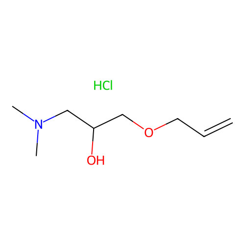 1-(Allyloxy)-3-(dimethylamino)propan-2-ol hydrochloride structure