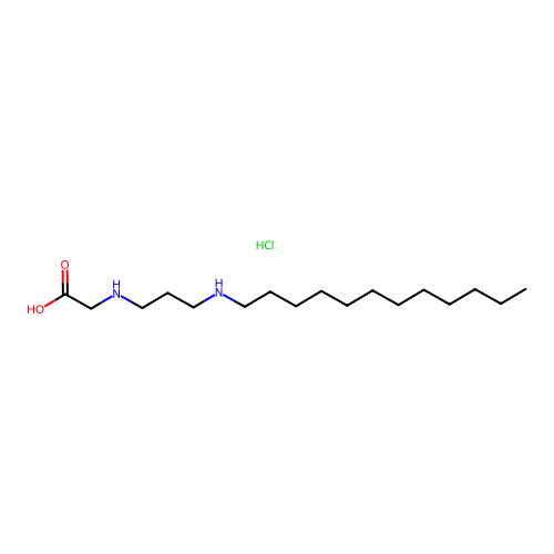 N-[3-(dodecylamino)propyl]glycine hydrochloride structure