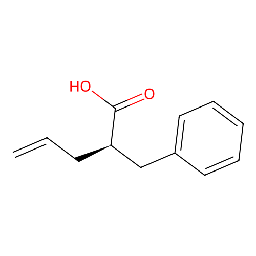 (R)-2-benzylpent-4-enoic acid structure
