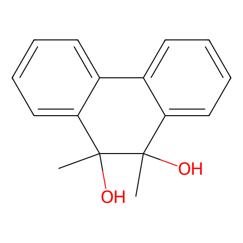 9,10-Dimethylphenanthrene-9,10-diol structure