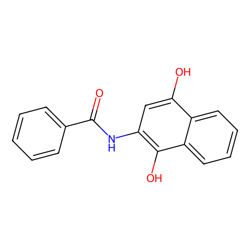 N-(1,4-Dihydroxy-2-naphthyl)benzamide structure