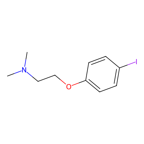Ethanamine, 2-(4-iodophenoxy)-N,N-dimethyl- structure
