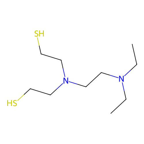 N,N-Bis(2-mercaptoethyl)-N',N'-diethylethylenediamine structure