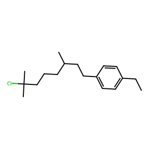 1-(7-Chloro-3,7-dimethyloctyl)-4-ethylbenzene structure