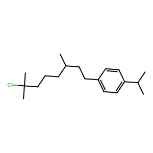 1-(7-Chloro-3,7-dimethyloctyl)-4-propan-2-ylbenzene structure