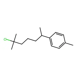 1-(6-Chloro-6-methylheptan-2-yl)-4-methylbenzene structure