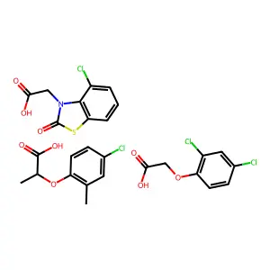 Dma sol(2,4-D-mcpp-benazolin) structure