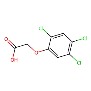 2,4,5-三氯苯氧乙酸 structure