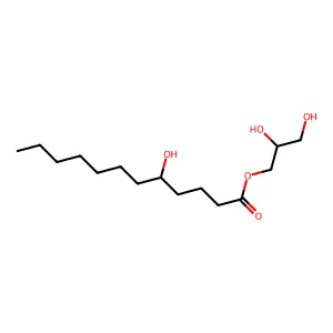 2,3-Dihydroxypropyl 5-hydroxydodecanoate structure