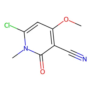 6-Chloro-4-methoxy-1-methyl-2-oxopyridine-3-carbonitrile structure