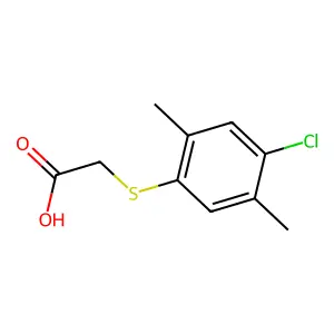 Acetic acid, 2-((4-chloro-2,5-dimethylphenyl)thio)- structure