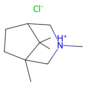 3-Azabicyclo(3.2.1)octane, 1,3,8,8-tetramethyl-, hydrochloride structure