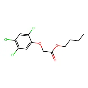 2,4,5-Trichlorophenoxyacetic acid butyl ester structure