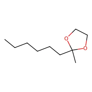 1,3-Dioxolane, 2-hexyl-2-methyl- structure