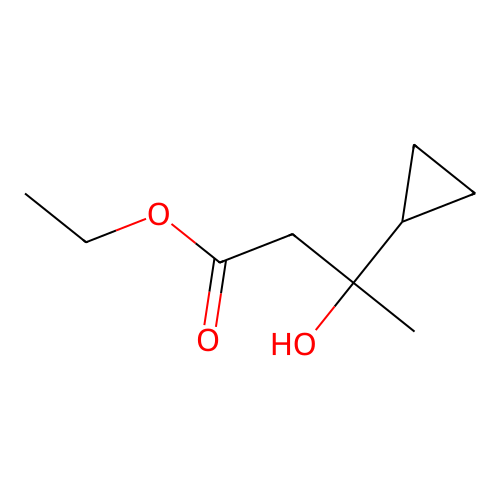Ethyl 3-cyclopropyl-3-hydroxybutanoate structure