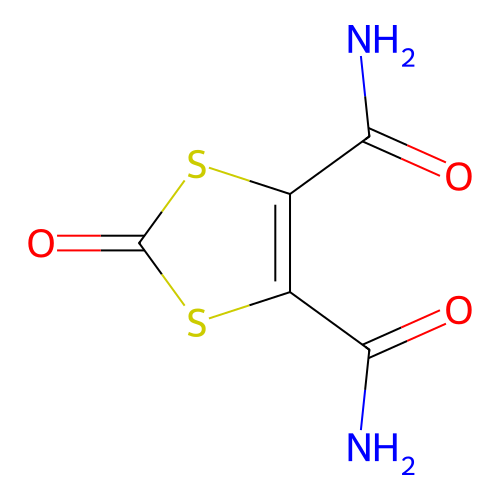 2-Oxo-1,3-dithiole-4,5-dicarboxamide structure
