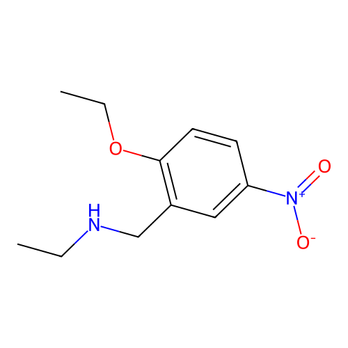 N-(2-ethoxy-5-nitrobenzyl)ethanamine structure