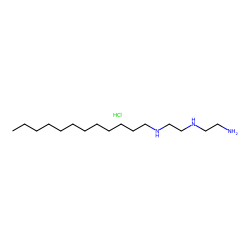N-(2-Aminoethyl)-N'-dodecylethylenediamine hydrochloride structure