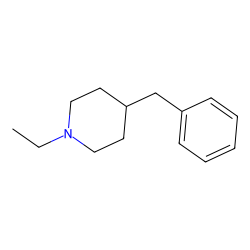 4-Benzyl-1-ethylpiperidine structure