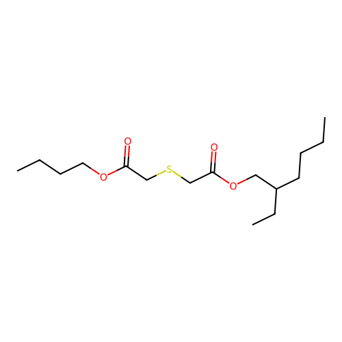 2-Ethylhexyl ((2-butoxy-2-oxoethyl)thio)acetate structure