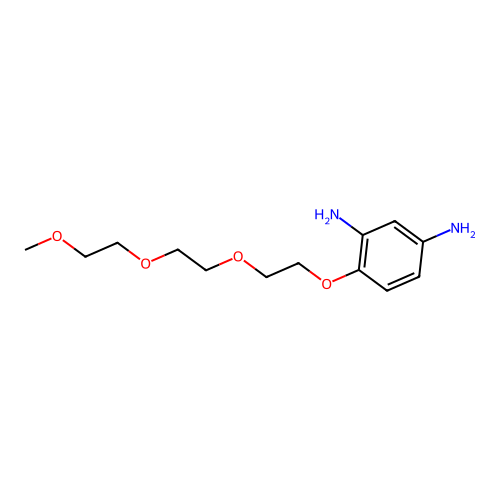 4-(2-(2-(2-Methoxyethoxy)ethoxy)ethoxy)benzene-1,3-diamine structure