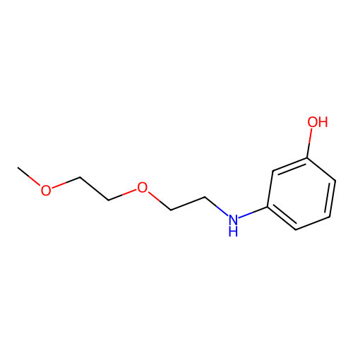 3-((2-(2-Methoxyethoxy)ethyl)amino)phenol structure