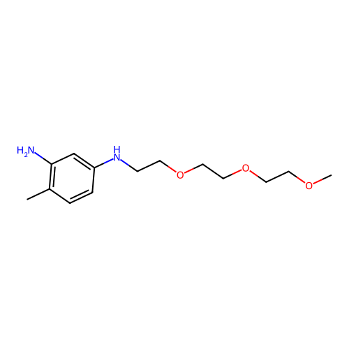 2-Amino-4-(2-(2-(2-methoxyethoxy)ethoxy)ethyl)aminotoluene structure