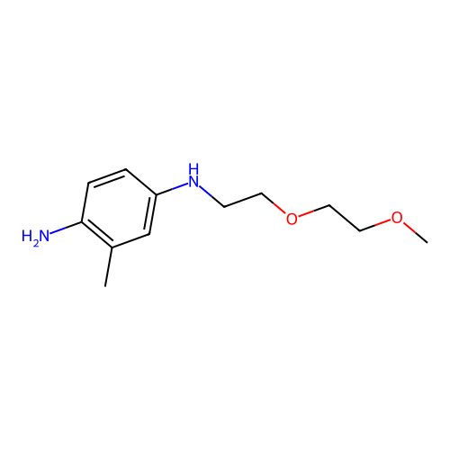 N'-[2-(2-methoxyethoxy)ethyl]-2-methylbenzene-1,4-diamine structure
