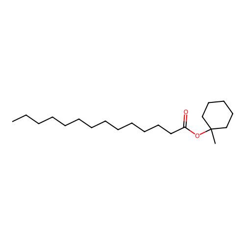 Methylcyclohexyl myristate structure