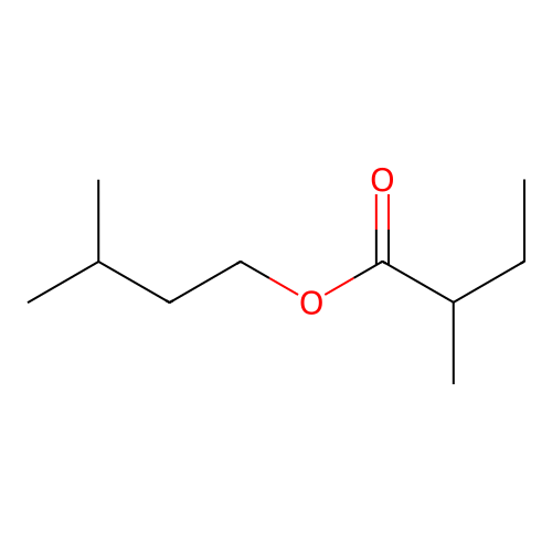 Isoamyl 2-methylbutyrate structure