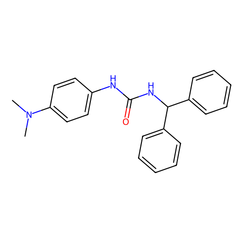 1-Benzhydryl-3-(4-(dimethylamino)phenyl)urea structure