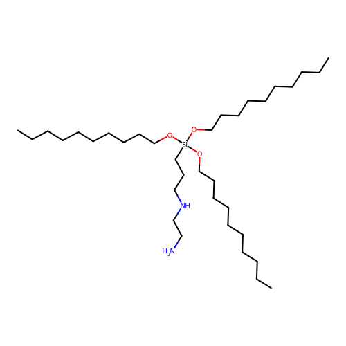 N-(3-(Tris(decyloxy)silyl)propyl)ethylenediamine structure