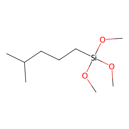 Trimethoxy(4-methylpentyl)silane structure