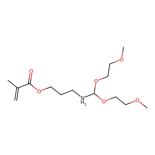 3-[Bis(2-methoxyethoxy)methylsilyl]propyl 2-methylprop-2-enoate structure