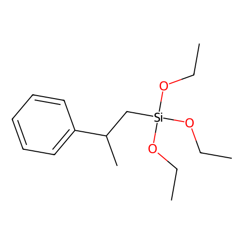 Triethoxy(2-phenylpropyl)silane structure