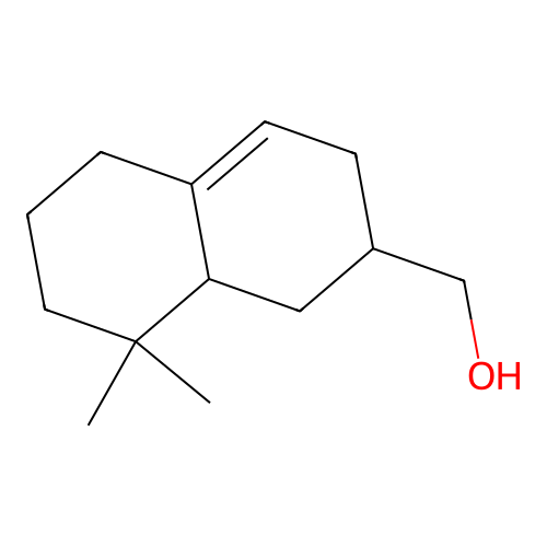 1,2,3,5,6,7,8,8a-Octahydro-8,8-dimethylnaphthalene-2-methanol structure