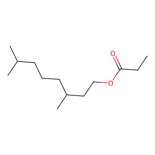 3,7-Dimethyl-1-octyl propionate structure
