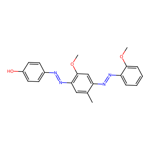 4-(2-(2-Methoxy-4-(2-(2-methoxyphenyl)diazenyl)-5-methylphenyl)diazenyl)phenol structure