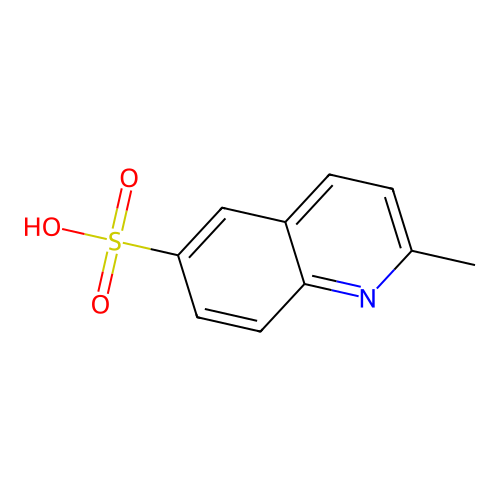 2-Methylquinoline-6-sulphonic acid structure