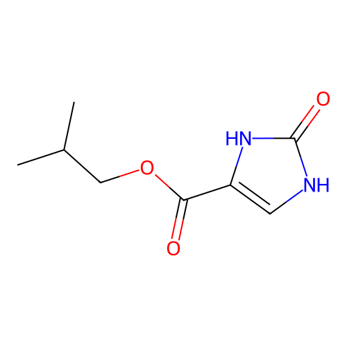 Isobutyl 2,3-dihydro-2-oxo-1H-imidazole-4-carboxylate structure