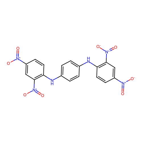 N,N'-Bis(2,4-dinitrophenyl)benzene-1,4-diamine structure