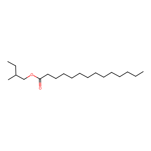 2-Methylbutyl tetradecanoate structure