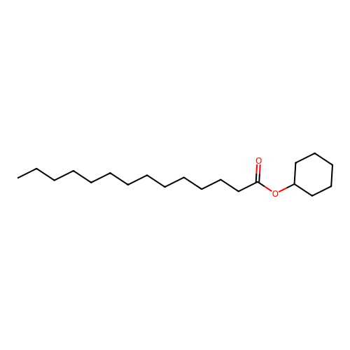 Cyclohexyl myristate structure