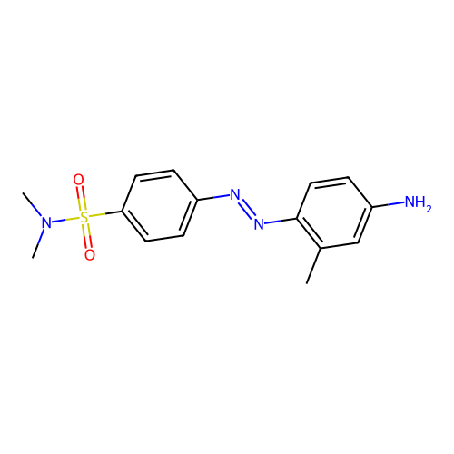 p-((4-Amino-o-tolyl)azo)-N,N-dimethylbenzenesulphonamide structure