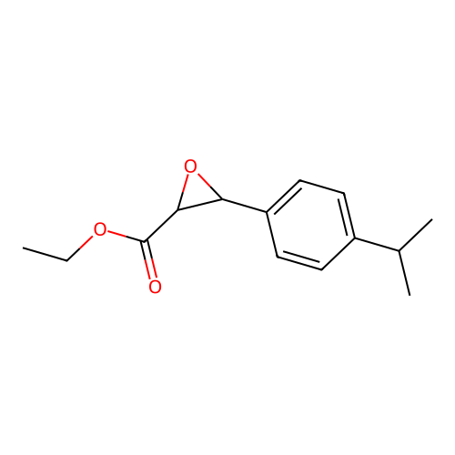 Ethyl 3-(p-isopropylphenyl)oxirane-2-carboxylate structure