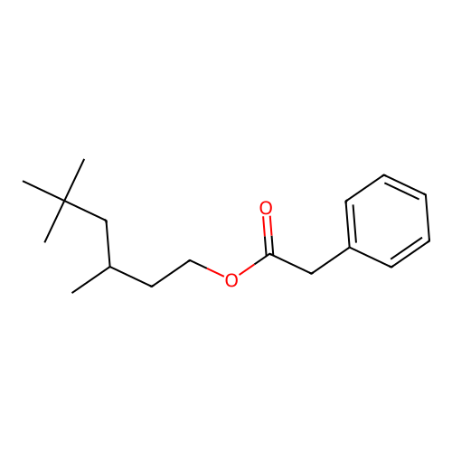 3,5,5-Trimethylhexyl phenylacetate structure